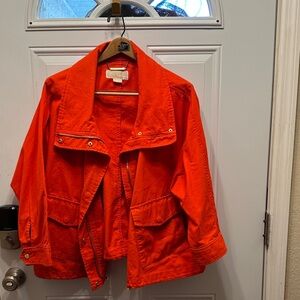 Michael Kors Orange Jean Jacket